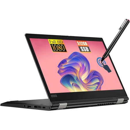 Lenovo ThinkPad L13 Yoga Gen 2 - Ordinateur portable professionnel 2 en 1 - Intel Core i5-1135G7 - Écran tactile 13,3" FHD - 8 G