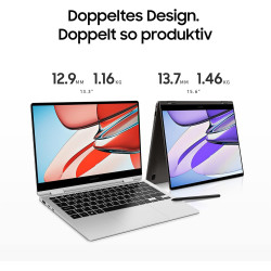 Samsung Galaxy Book3 360 Ordinateur Portable 13" Full HD 60 Hz Écran Tactile AMOLED Intel Core i7-1360P 16 Go RAM SSD 512 Go Win