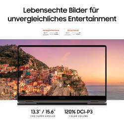 Samsung Galaxy Book3 360 Ordinateur Portable 13" Full HD 60 Hz Écran Tactile AMOLED Intel Core i7-1360P 16 Go RAM SSD 512 Go Win