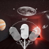 Générique Projecteur Ciel Étoilé 2 en 1, Veilleuse USB Galaxie LED, Projecteur Galaxie 360° pour Voiture, Soirée et Décoration d