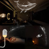 Générique Projecteur Ciel Étoilé 2 en 1, Veilleuse USB Galaxie LED, Projecteur Galaxie 360° pour Voiture, Soirée et Décoration d