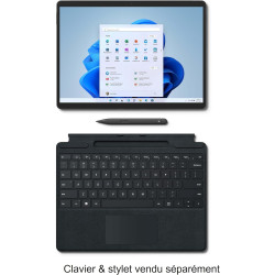 Microsoft Surface Pro 8 Ordinateur Portable (Windows 11,écran tactile 13’’, 8 Go RAM, 256 Go SSD, Intel Core i5) Graphite