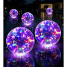 Luxbleu lampe piscine flottante solaire, 38cm boule lumineuse piscine solaire coloré, lumiere piscine flottante hors sol à étanc