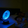 Veilleuse Ballon Rugby Illusion 3D, Lampe de Chevet LED 7 Couleurs pour Garçon, Lumière Douce Nuit, Décoration Chambre et Cadeau