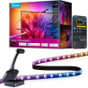 Govee Rétroéclairage TV LED 3 RGBWIC avec Double Caméra 4 MP, Ruban LED de 3,6m synchronisé avec l'écran pour TV 55-65", 60 LED/