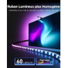 Govee Rétroéclairage TV LED 3 RGBWIC avec Double Caméra 4 MP, Ruban LED de 3,6m synchronisé avec l'écran pour TV 55-65", 60 LED/