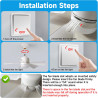 Eznaobo Ventilateur plafond avec lumiere, E27 30W Lampe Ventilateur Plafond avec télécommande et Minuterie, 3 vitesses 3 Couleur