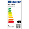 Braytron Mini spot LED encastrable 3 W Ø 44 mm - 210 lm blanc chaud 3000 K IP54 Mini spot encastrable 230 V sans transformateur 