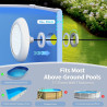 25W Projecteur Piscine LED avec Filetage 2", 12V RGB Spot pour Piscines Hors-Sol Acier, Contrôle APP et Dimmable, Étanche IP68 E