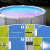 25W Projecteur Piscine LED avec Filetage 2", 12V RGB Spot pour Piscines Hors-Sol Acier, Contrôle APP et Dimmable, Étanche IP68 E