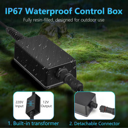 25W Projecteur Piscine LED avec Filetage 2", 12V RGB Spot pour Piscines Hors-Sol Acier, Contrôle APP et Dimmable, Étanche IP68 E