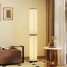 Homcom lampadaire led sur pied à intensité variable avec télécommande magnétique, interrupteur à pied, température de couleur aj