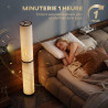 Homcom lampadaire led sur pied à intensité variable avec télécommande magnétique, interrupteur à pied, température de couleur aj