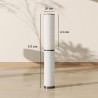 Homcom lampadaire led sur pied à intensité variable avec télécommande magnétique, interrupteur à pied, température de couleur aj