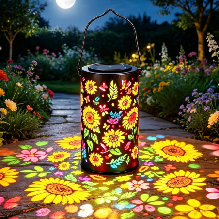 Lanterne Solaire Tournesol Extérieur,Lanterne Solaire Exterieur,Lanternes Solaires Exterieur,Lanterne Solaire Pour Jardin Pour J