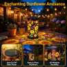Lanterne Solaire Tournesol Extérieur,Lanterne Solaire Exterieur,Lanternes Solaires Exterieur,Lanterne Solaire Pour Jardin Pour J
