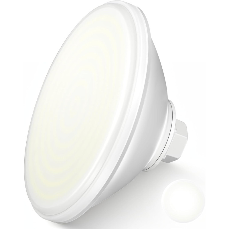 Projecteur Piscine LED PAR56, 30W Lampe Piscine PAR56 3000lm Non Dimmable, IP68 Étanche Remplie Résine Ampoule Spot pour Piscine
