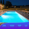 Projecteur Piscine LED PAR56, 30W Lampe Piscine PAR56 3000lm Non Dimmable, IP68 Étanche Remplie Résine Ampoule Spot pour Piscine