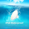Projecteur Piscine LED PAR56, 30W Lampe Piscine PAR56 3000lm Non Dimmable, IP68 Étanche Remplie Résine Ampoule Spot pour Piscine