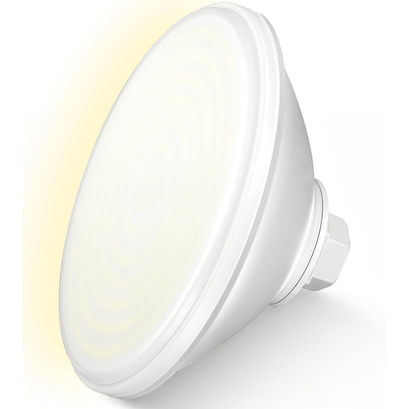 Projecteur Piscine LED PAR56, 30W Lampe Piscine PAR56 2400lm Non Dimmable, IP68 Étanche Remplie Résine Ampoule Spot pour Piscine