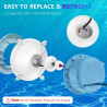 Projecteur Piscine LED PAR56, 30W Lampe Piscine PAR56 2400lm Non Dimmable, IP68 Étanche Remplie Résine Ampoule Spot pour Piscine