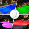 Projecteur Piscine LED PAR56, 30W RGB Lampe Piscine Dimmable Couleur 1200lm, Minuteur 2/4/6H, Ampoule Piscines avec Télécommande