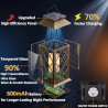 Cozymeow Lanterne Solaire Exterieur 2 PièCes Verre Trempé Lanterne Exterieur Jardin Lueur des Bougies, éTanche Lampe Solaire pou