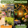 Cozymeow Lanterne Solaire Exterieur 2 PièCes Verre Trempé Lanterne Exterieur Jardin Lueur des Bougies, éTanche Lampe Solaire pou