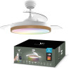 Varin® Ventilateur Plafond avec Lumiere Intelligent, Tuya Wi-Fi, Ø 50 cm, Plafonnier Ventilateur avec 4 Douilles E27 (Sans Ampou