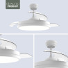 Varin® Ventilateur Plafond avec Lumiere Intelligent, Plafonnier Ventilateur Silencieux pour Chambre, Tuya Wi-Fi, LED 30W RGBW, Ø