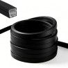 Profil LED en Silicone Flexible,Profilé LED 5m,Profilé LED en Silicone Etanche,Encastré LED pour Panneau Acoustique,Rail LEDs po