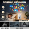 Projecteur LED dynamique rotatif, veilleuse rotative avec socle, rotation à 360 °, océan et flocon de neige, lampe de projection