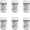6 Pièces Starter Néon 4-65W, 220-240V Starter Tube Fluorescent 4-65W Démarreur de Remplacement pour Tubes Néon Lampes Fluorescen