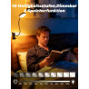 Lampe de lecture pour lit, 10 couleurs + 10 niveaux de luminosité, 500 lm, lampe à pince claire, veilleuse pour enfants, adaptat