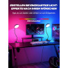Lampe de lecture pour lit, 10 couleurs + 10 niveaux de luminosité, 500 lm, lampe à pince claire, veilleuse pour enfants, adaptat