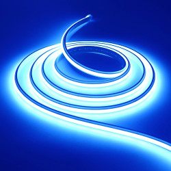 Dimmable Lumière au néon LED COB, Bande LED IP65 Etanche Bande Lumineuse 220V Super Lumineux 240 LEDS/M Autocollant Flex Bande l