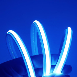 Dimmable Lumière au néon LED COB, Bande LED IP65 Etanche Bande Lumineuse 220V Super Lumineux 240 LEDS/M Autocollant Flex Bande l