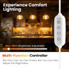 Dimmable Lumière au néon LED COB, Bande LED IP65 Etanche Bande Lumineuse 220V Super Lumineux 240 LEDS/M Autocollant Flex Bande l