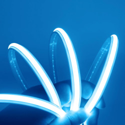 Dimmable Lumière au néon LED COB, Bande LED IP65 Etanche Bande Lumineuse 220V Super Lumineux 240 LEDS/M Autocollant Flex Bande l