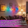 Guirlande lumineuse LED Football, 3m Guirlande lumineuse en forme de football, Guirlande Illuminée Ballon de Football, Guirlande