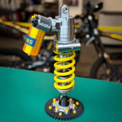 Générique Lampe de table à amortisseur – Veilleuse LED style industriel, tactile et réglable, 3 couleurs d'éclairage, chargement