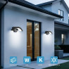 Jiehe Applique Murale Exterieur avec Détecteur de Mouvement, 12W Lampe Murale LED, Éclairage Mural Etanche IP65 Exterieur/Interi