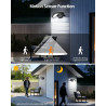 Jiehe Applique Murale Exterieur avec Détecteur de Mouvement, 12W Lampe Murale LED, Éclairage Mural Etanche IP65 Exterieur/Interi