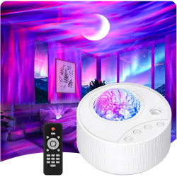ibell Projecteur Ciel Etoile, 14 Couleurs Projecteur Galaxie Lampe Aurore Boréale Veilleuse Enfant LED Decoration Chambre, Proje