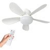 Ventilateur de Plafond avec Lumière et Telecommande, 52CM 40W LED Lampe Ventilateur Plafond Dimmable avec 3 Couleurs & 3 Vitesse