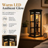 Lampe de table rétro pour cabine téléphonique, mini cabine téléphonique vintage, lumière d'accentuation LED chaude, style classi