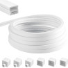 Profil en silicone pour bande LED 6M, Profil flexible 12x12mm, Diffuseur étanche pour bande LED, Cache en silicone pour panneaux