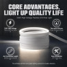 Profil en silicone pour bande LED 6M, Profil flexible 12x12mm, Diffuseur étanche pour bande LED, Cache en silicone pour panneaux