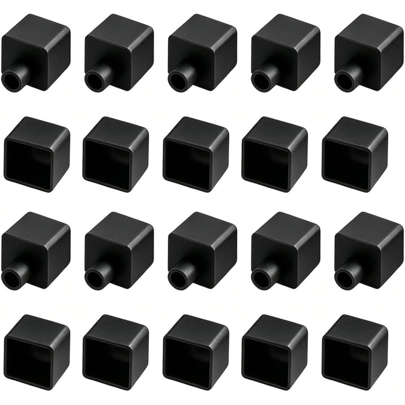 Lot de 10 paires bouchons étanches adaptés profil silicone LED 12x12mm, embouts de fermeture pour gaine lumineuse