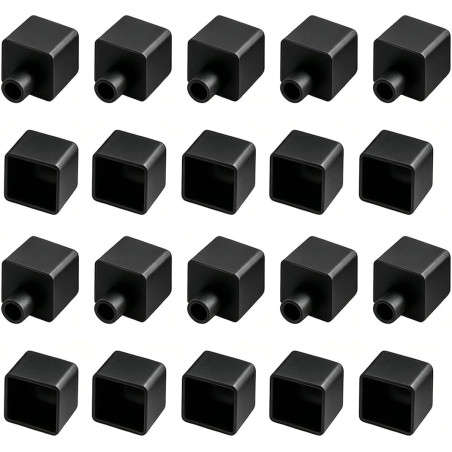 Lot de 10 paires bouchons étanches adaptés profil silicone LED 12x12mm, embouts de fermeture pour gaine lumineuse
